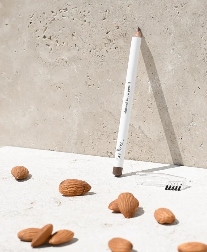 Ere Perez - Natural Almond Eyebrow Pencil | Supports Growth, Long-Lasting, Full Coverage | Coconut Oil + Vitamin E | Vegan, Cruelty-Free, Clean Beauty (Perfect, 0.04 oz | 1.1 g)