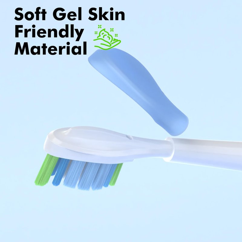 GERAGER Replacement Toothbrush Heads Compatible with Philips Sonicare and More Click-on Handles C3 G3 W3 C2 G2 Brush Heads, 10 Pack White