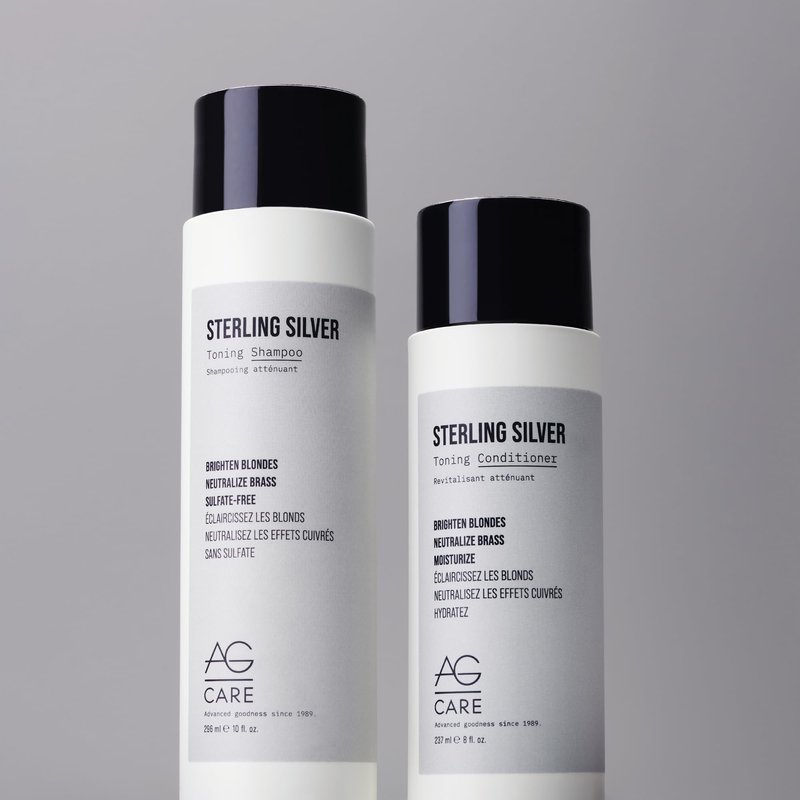 Sterling Silver Toning Shampoo by AG Hair Cosmetics for Unisex - 10 oz Shampoo