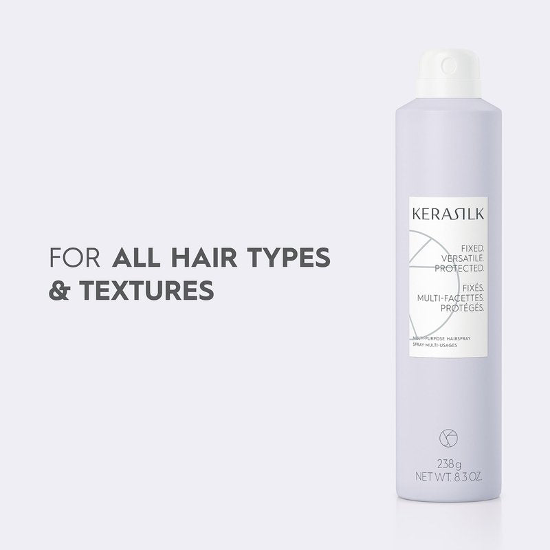 KERASILK Texturizing Finishing Spray | Flexible Hold | Creates Natural Texture, Volume & Body | Anti Humidity Effect | With Heat Protection | 75ml