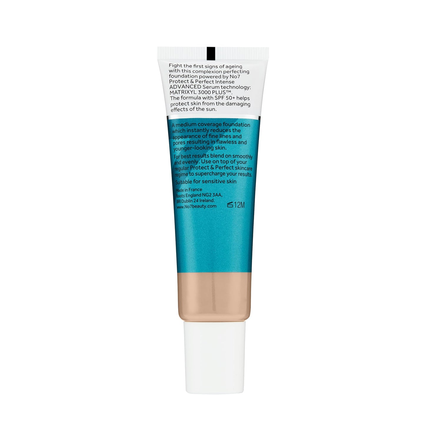 No7 Protect & Perfect Advanced All in One Foundation - Calico - Age Defying Foundation Makeup with SPF 50 - Makeup Base Cream Helps to Reduces Redness & Blurs Visible Pores (30ml)