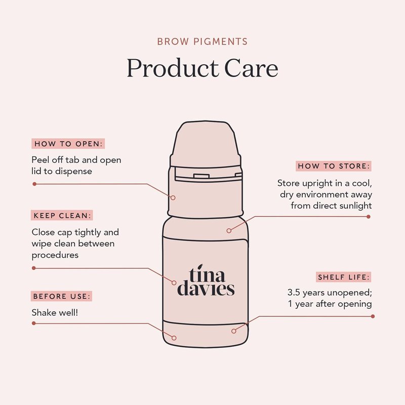 Tina Davies Professional Autumn Pigment - Permanent Eyebrow Makeup for True Tone - 1/2 oz