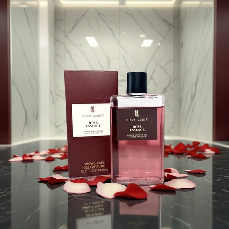 HENRY LAUDER Rose Essence Bath & Shower Gel, 10.2 fl oz