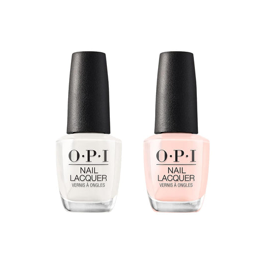 OPI Bubble Bath & Funny Bunny Nail Polish Bundle - Nude Lacquer Set, 0.5 fl oz