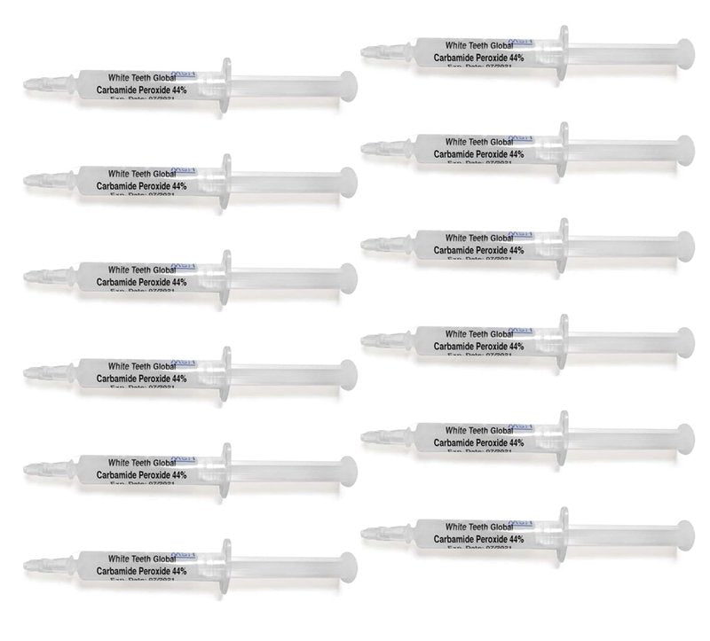 White Teeth Global 12 Syringes (3ml) 22%, 35% or 44% Carbamide Peroxide Teeth whitening Gel (35%)