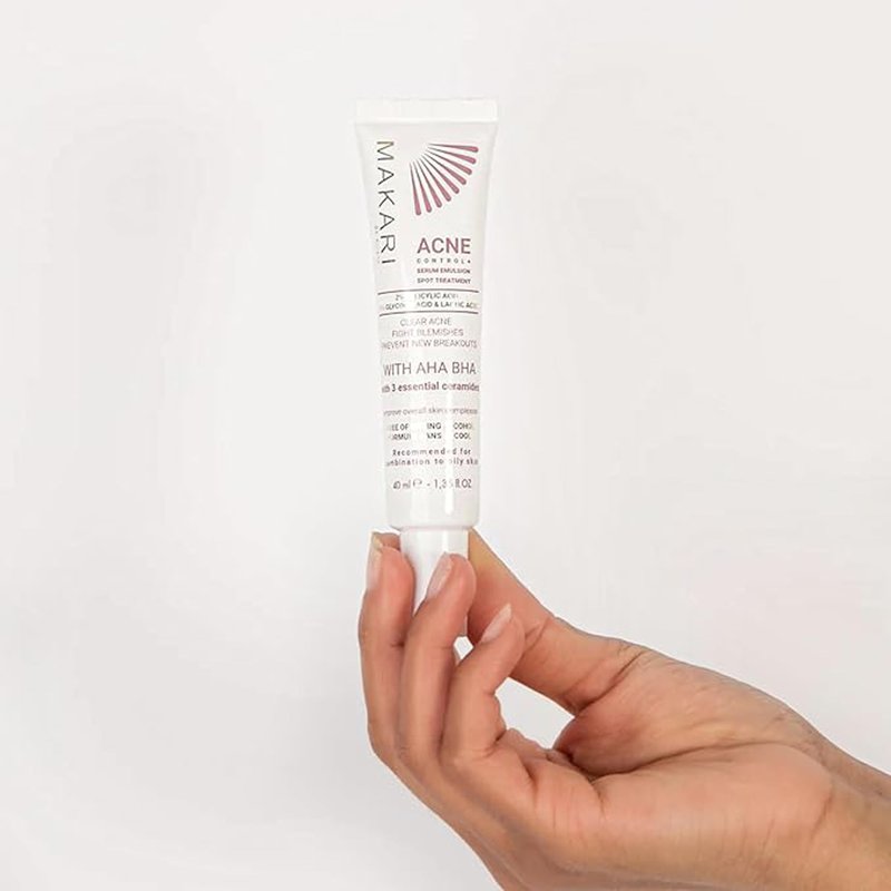 MAKARI Acne Control Spot Solution | Salicylic & Glycolic Acid Exfoliant with Niacinamide | Alcohol-Free Pore Care for Blemish-Prone & Combination Skin | Vegan Formula