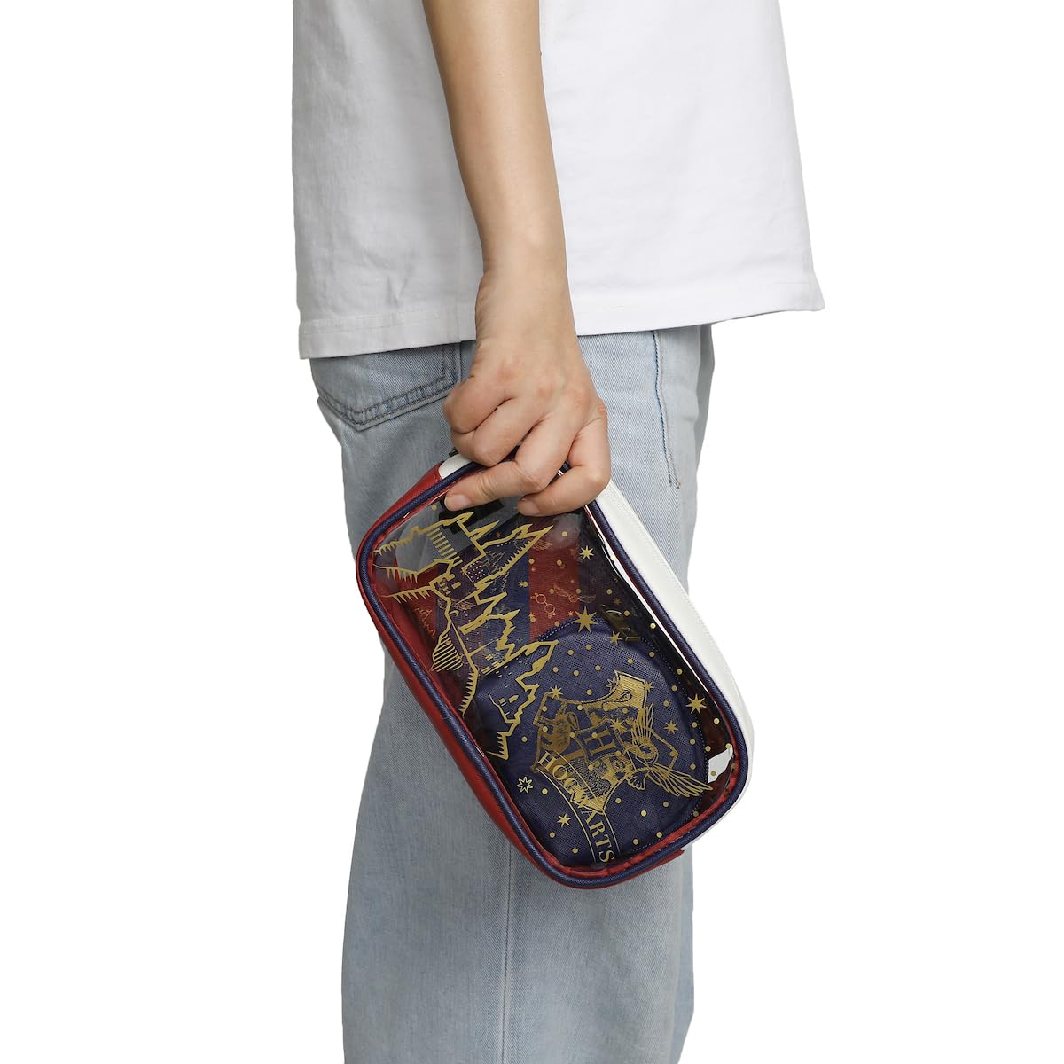 Bioworld Harry Potter Hogwarts Travel Cosmetic Bags - Set of 3
