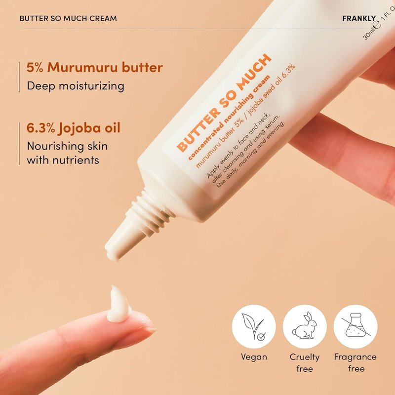FRANKLY Skin Repair Duo: Retinol 0.1% Cream & Butter So Much Cream | Gifts for Women | Anti-Aging & Skin Turnover | Deep Moisturization | Vegan Butter & Jojoba Oil | Korean Skincare Set | Cruelty-Free