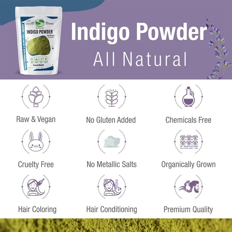 1000 Grams INDIGO POWDER For Hair Dye/Color - The Henna Guys