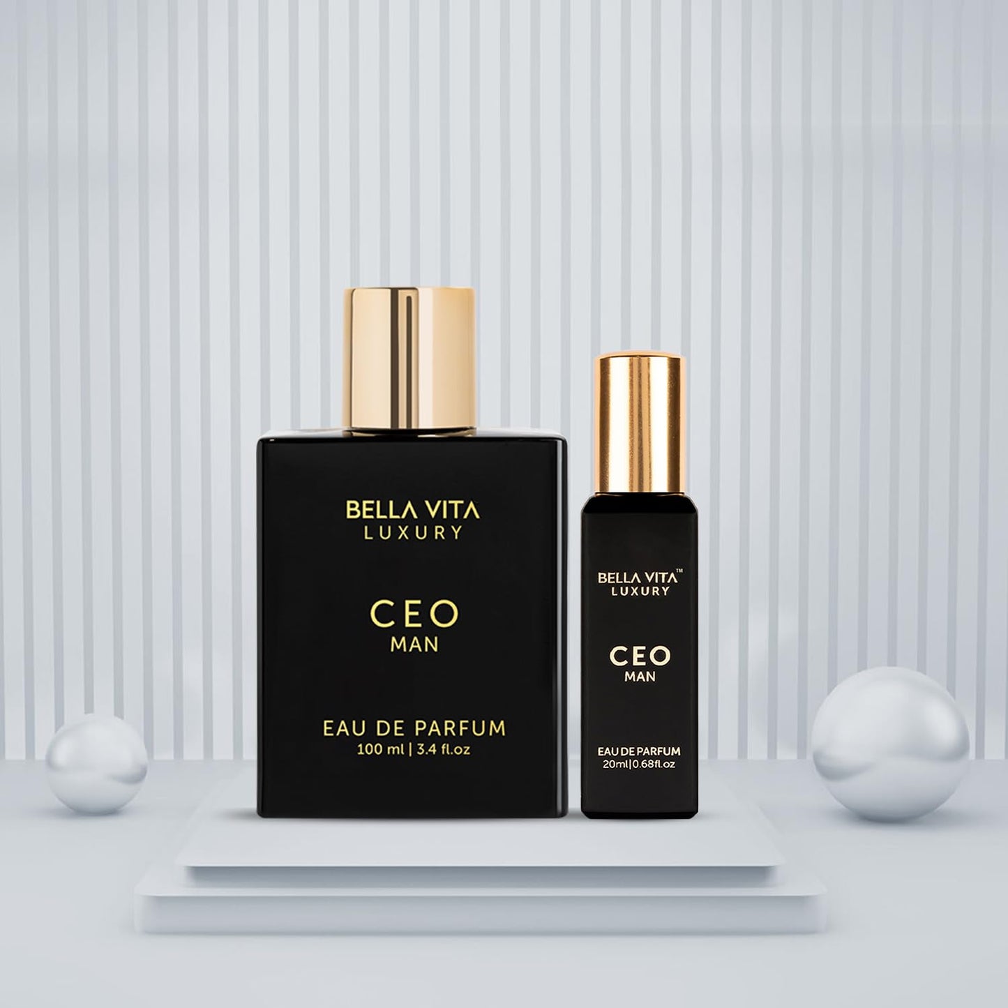 BellaVita Luxury CEO Man Perfume for Men Combo | Long-Lasting Men's Cologne with Lemon, Lavender, Tonka & Agarwood Perfume for Men | CEO Cologne for MEN