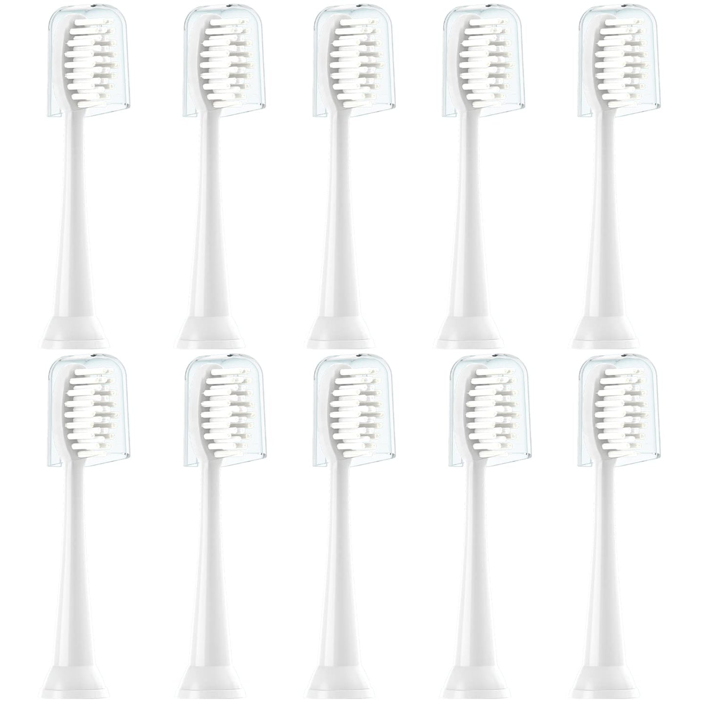 CILGEWH Replacement Toothbrush Heads 10 Pack Compatible with TAO Clean Electric Toothbrush,White