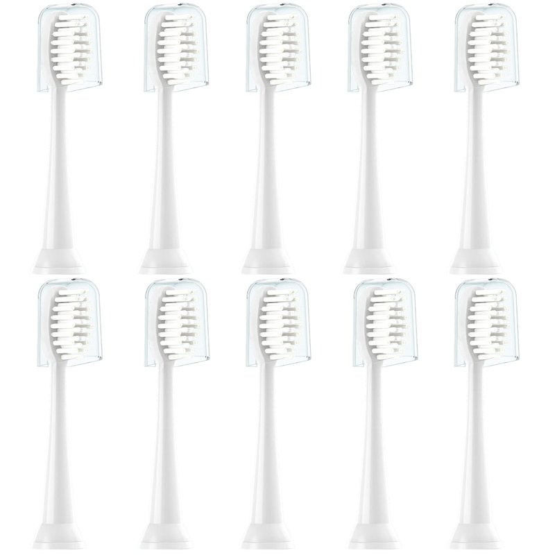 CILGEWH Replacement Toothbrush Heads 10 Pack Compatible with TAO Clean Electric Toothbrush,White