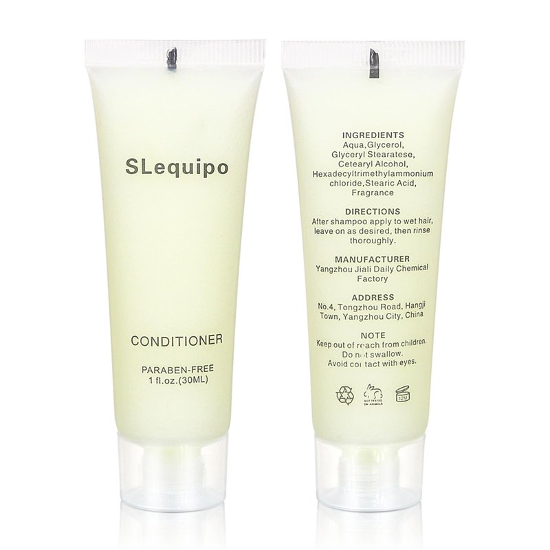 Travel Size Conditioner Bulk (1 fl oz,100 Pack), Refreshing Hotel Conditioner, Mini and Small Size Conditioner Gel, Guest Hotel Toiletries in Bulk - Mini Conditioner, Clear Container