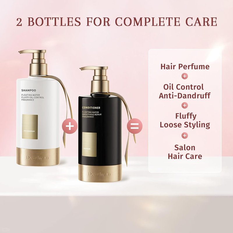 Sulfate-Free Anti-Dandruff Shampoo & Conditioner Set - Argan Oil Treatment for Oily, Dry, & Curly Hair | 27 Oz
