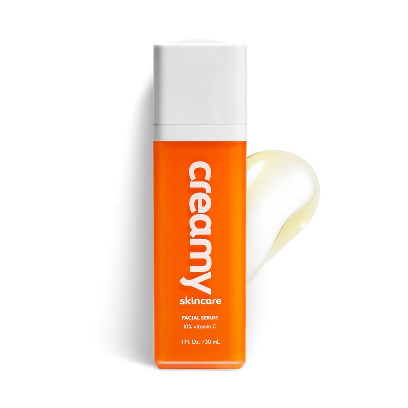 Creamy Vitamin C Face Serum, 10% Vitamin C, Serum for Glowing and Radiant Skin, Even Skin Tone, Prevent Premature Aging, All Skin Types, 1 fl oz/30mL