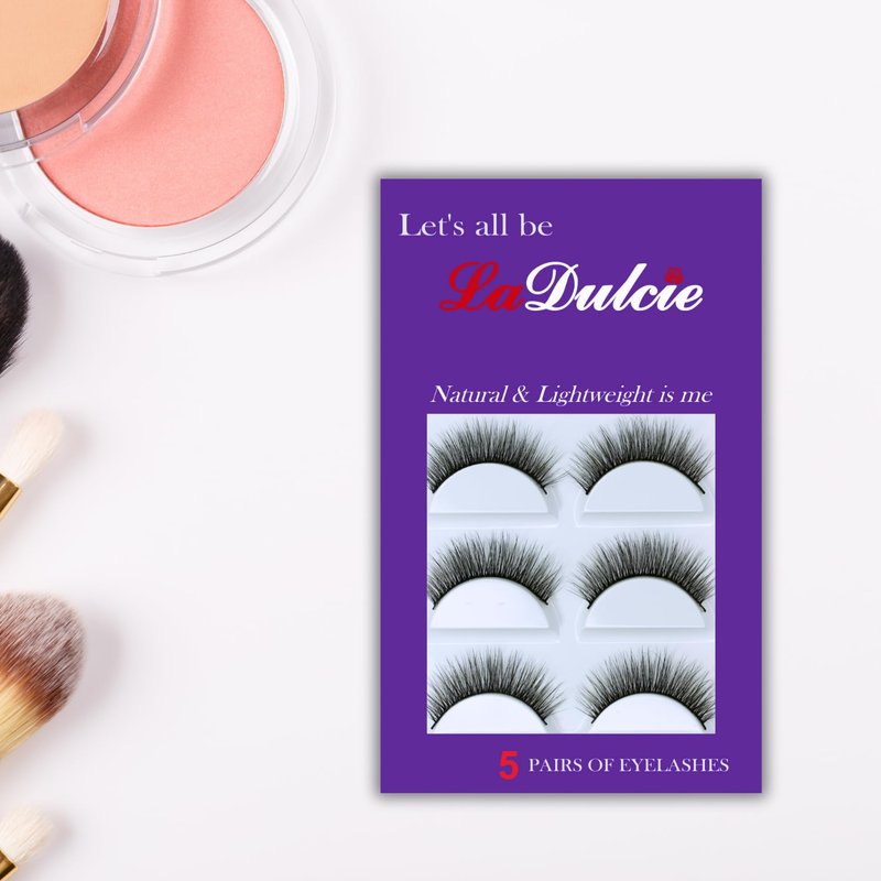 LaDulcie Wispy Lightweight & Comfortable, making your eyes shine. Tapered End Technology, Reusable, Cruelty-Free, Contact Lens Friendly, 5pairs/box (Wispy-314)