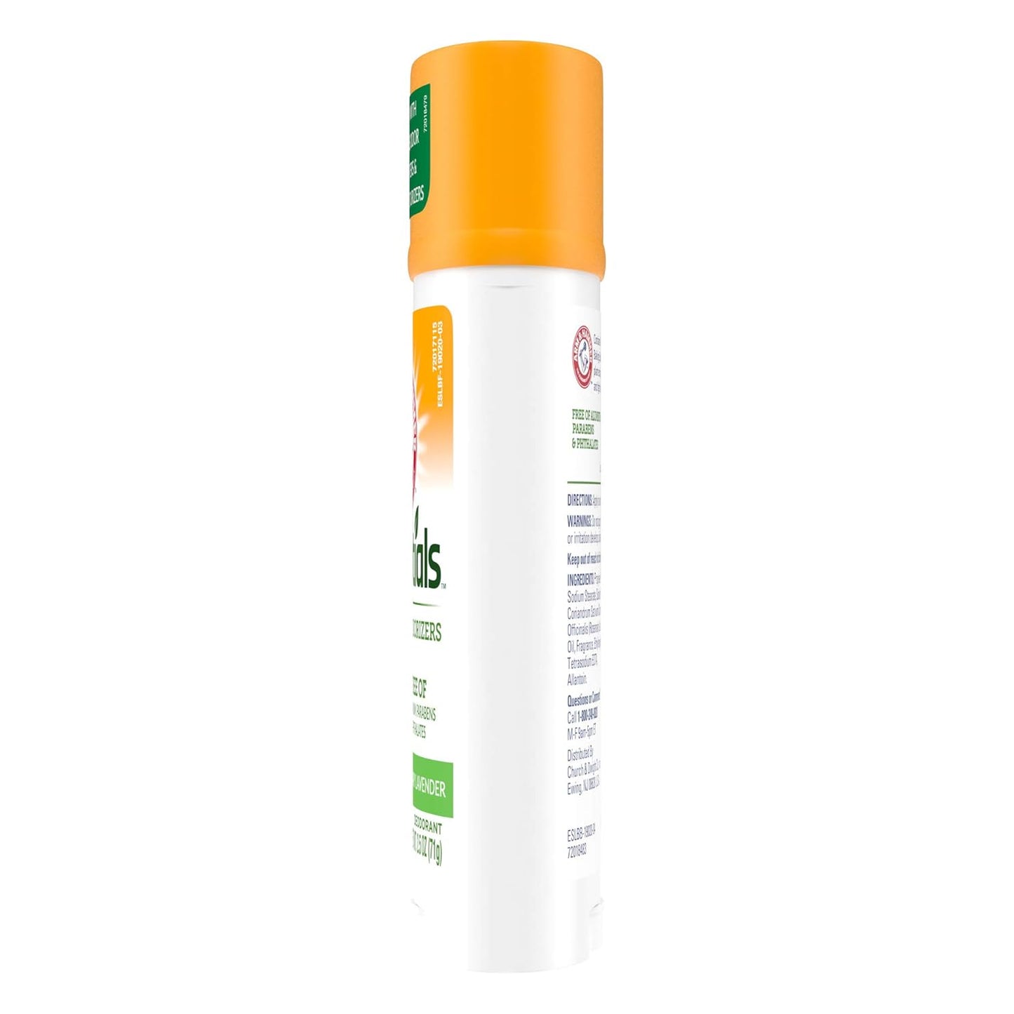 ARM & HAMMER Essentials Deodorant - Natural Rosemary Lavender Wide Stick | 2.5oz (Pack of 6) - Aluminum & Paraben Free