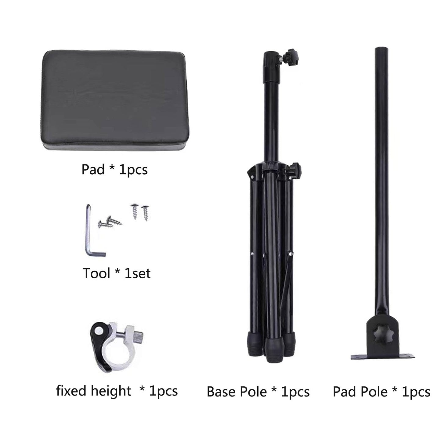 Tattoo Armrest Stand Tripod - Foldable Tattoo Arm Leg Rest Stand Adjustable Height and Tilt Black Leather Pad Professional for Tattoo Studio BETY-7