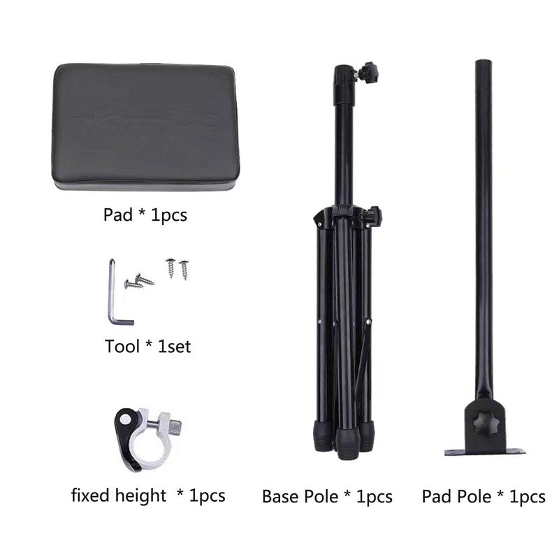 Tattoo Armrest Stand Tripod - Foldable Tattoo Arm Leg Rest Stand Adjustable Height and Tilt Black Leather Pad Professional for Tattoo Studio BETY-7