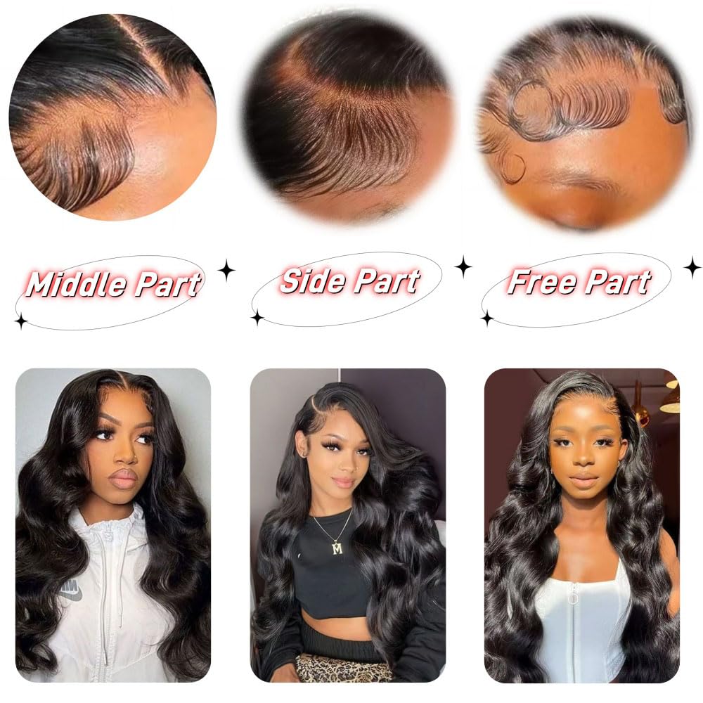 2x6 HD Lace Closure Straight Human Hair Real HD Transparent 18inch 100% Brazilian Virgin Kim K Middle Part Pre Plucked with Baby Hair Natural Color Kim K 2x6 Closure
