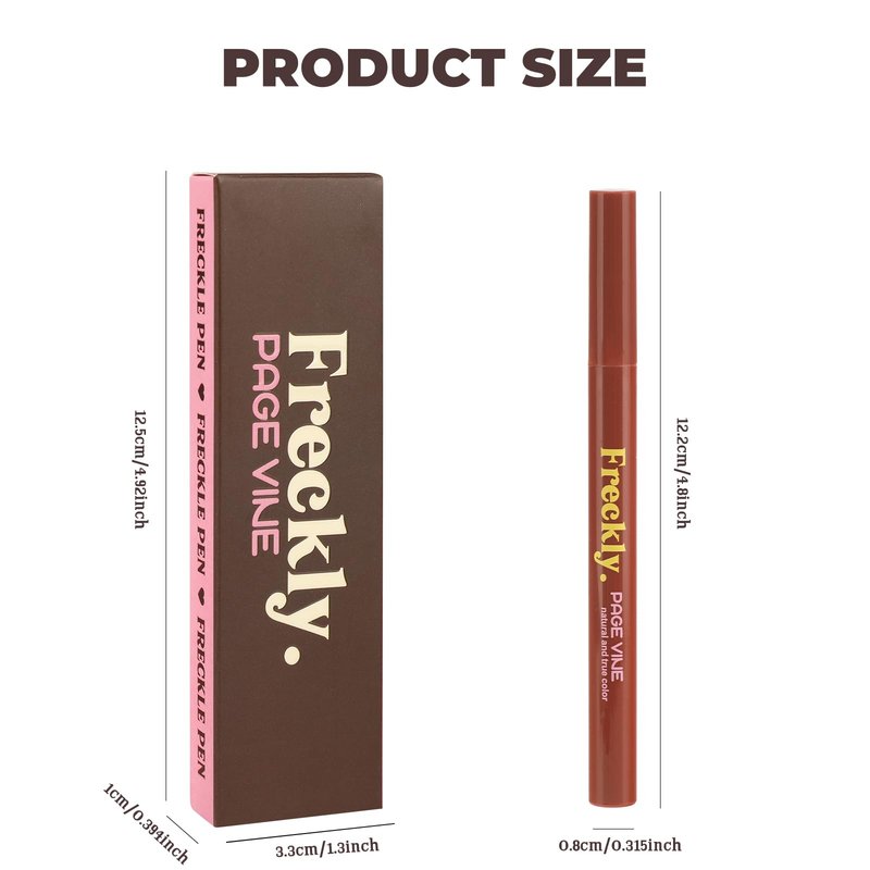 LYBHDAFA Freckle Pen, Soft Dot Faux Freckle Stamp for Natural Lifelike Sun-kissed Makeup, Waterproof & Long Lasting Quick Dry Magic Fake Freckles Stain Marker (01 Light)