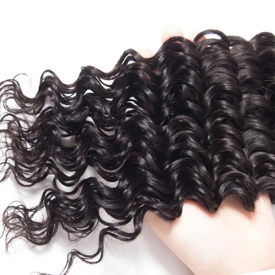 Water Wave Bundles - Natural Black Brazilian Virgin Hair | 12, 14, 16 Inch Wet & Wavy