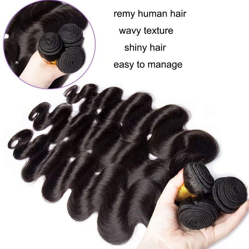 Giginger Bundles Human Hair 300g P4/GREY 8 10 12 inch Deep Wave Human Hair Bundles Highlight Chocolate Grey Unprocessed Quick Weave Soft Sewn In Hair Extensions for Black Women