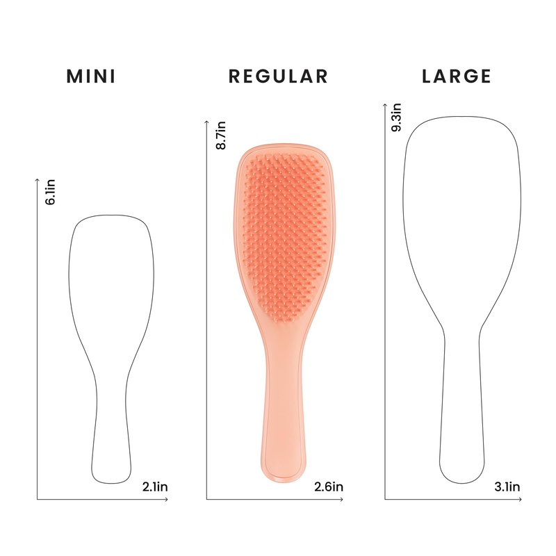 Tangle Teezer Ultimate Detangler Brush for Wet & Dry Hair, Eliminates Knots & Reduces Breakage for Straight to Wavy Hair Types, Amazon Exclusive Apricot