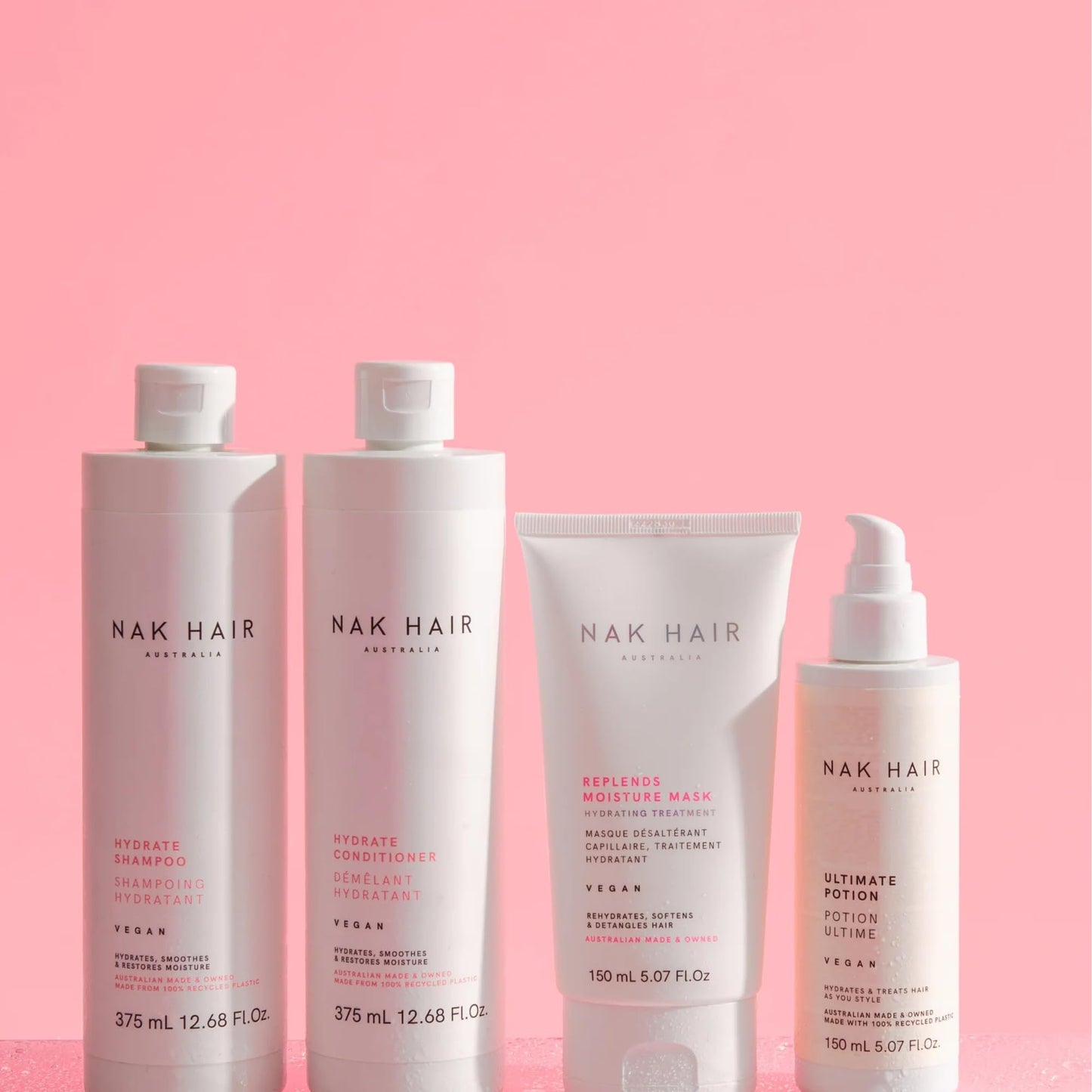 NAK Hair Hydrate Shampoo 375ml - Moisturising Shampo for Dry Hair