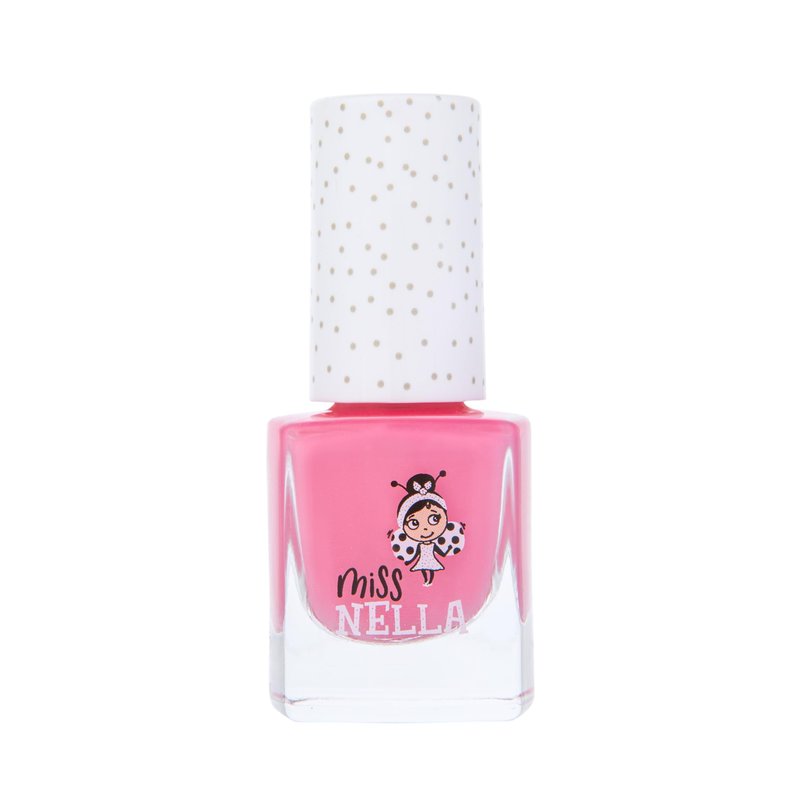 Miss Nella special edition GIRLY GIRL kids makeup & nail polish set for little girls, Hypoallergenic, Dermatologically tested, Non toxic, Canvas cosmetic bag, safe and fun