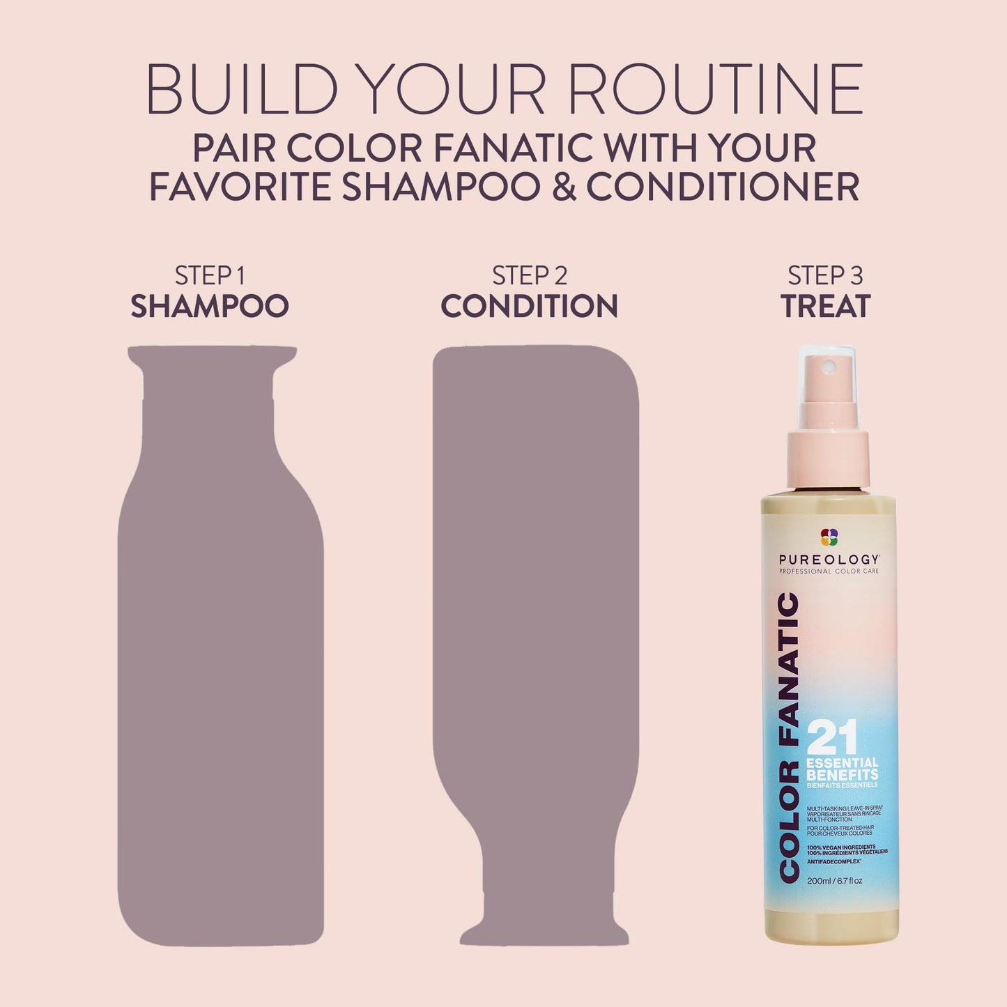 Pureology Color Fanatic Leave-In Conditioner & Detangling Spray, 6.7 fl oz