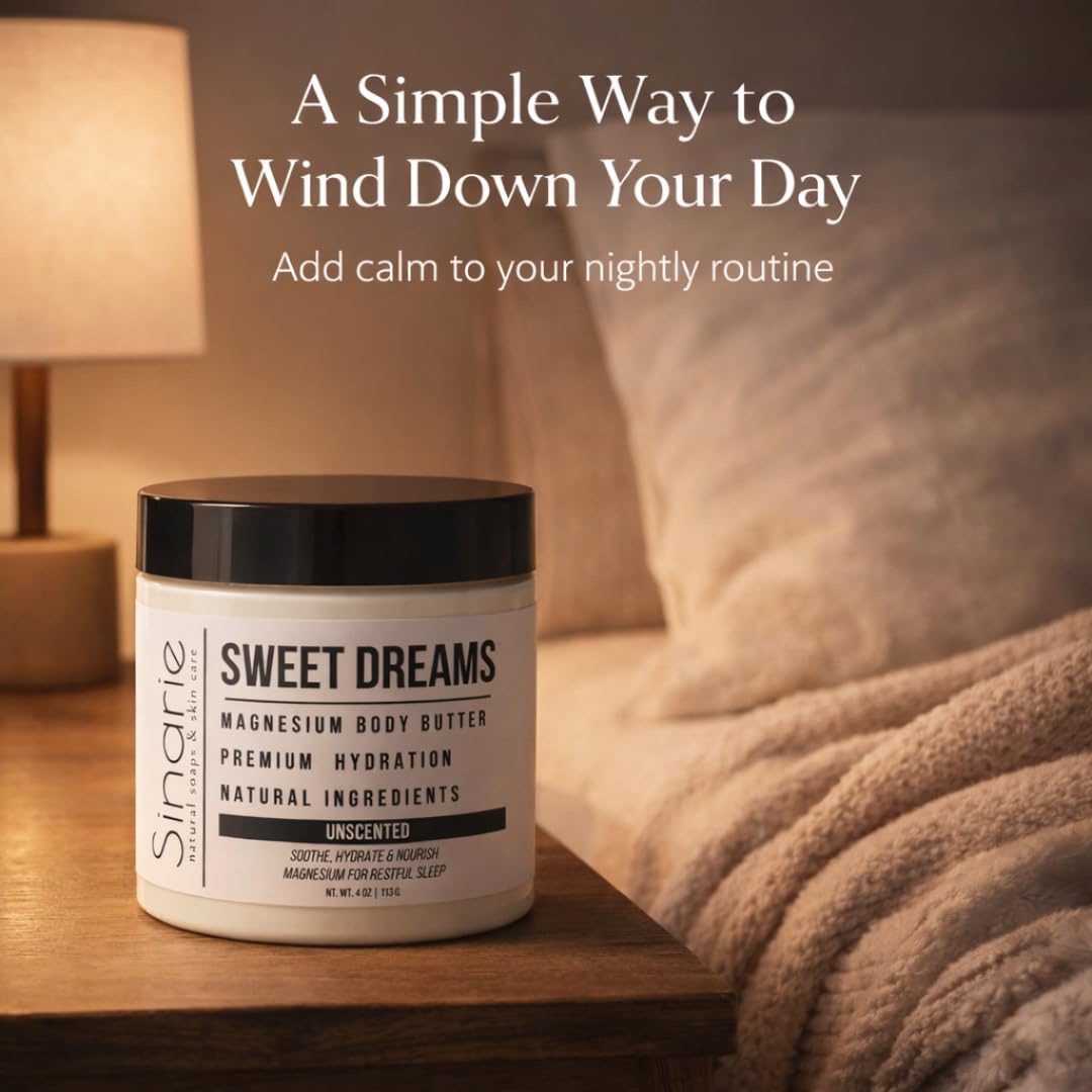 Magnesium Body Butter - Emulsified Mango Butter with Natural Ingredients - 4 oz.