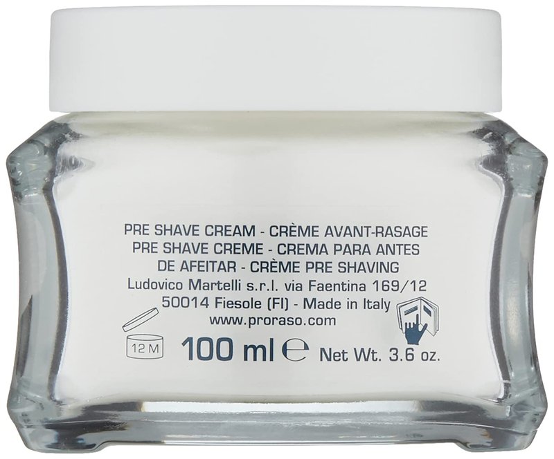 Proraso Pre-Shave Cream, Sensitive Skin, 3.6 oz