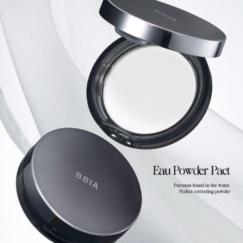 BBIA EAU Powder Pact - Pressed Powder Compact for Makeup Setting & Blurring | 03 Blossom Pink, 1 Pack