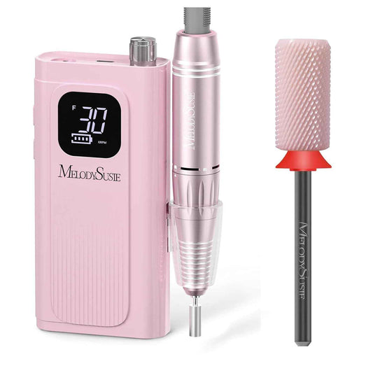 Professional Electric Nail Drill 30000 RPM with Ceramic Flat Top Bit - MelodySusie
