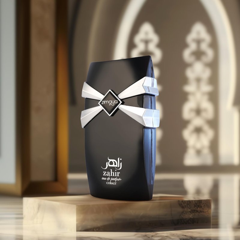 zimaya Zahir Cobalt Eau De Parfum for Men – A Refined, Woody Fragrance with Amber, Musk & Spicy Notes, 3.4 Fl. Oz
