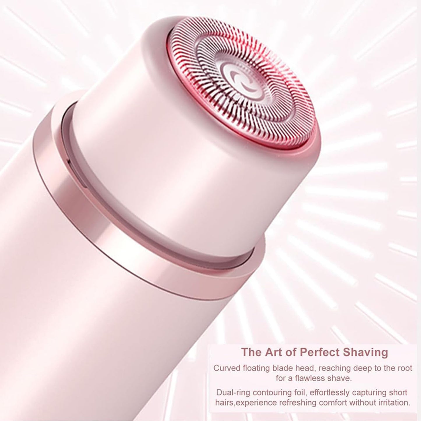 Valentines Day Gifts for Her, Bikini Trimmer for Women,2 in 1 Dual Head Bikini Shaver & Body Shaver, Cordless & Waterproof Electric Bikini Trimmer for Women,Pink
