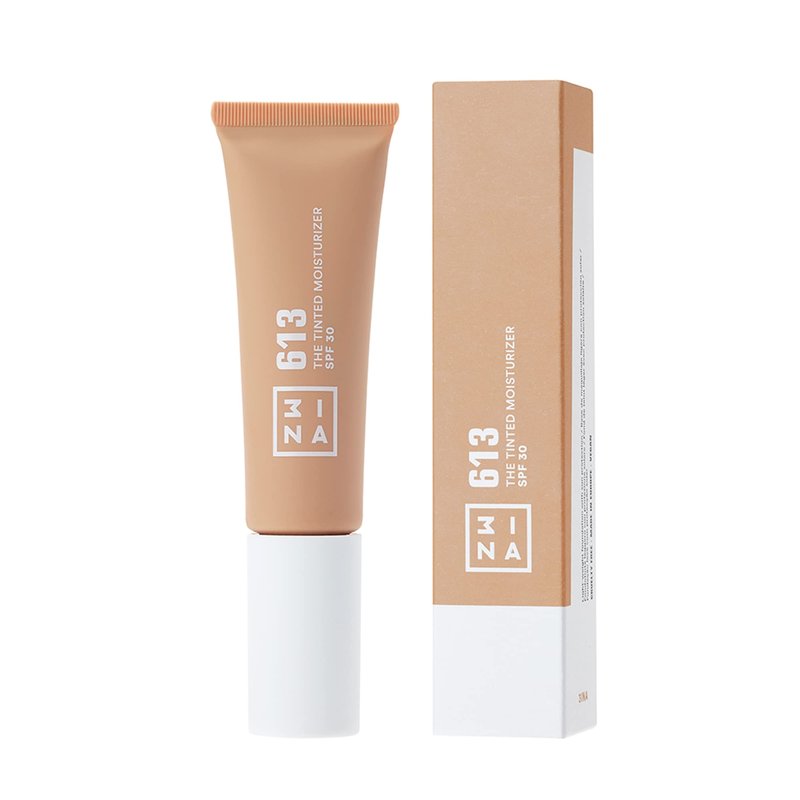 3INA The Tinted Moisturizer SPF 30 – Tinted Face Moisturizer for Women with Hyaluronic Acid – Light to Medium Coverage Foundation – 613 – 1.01 oz