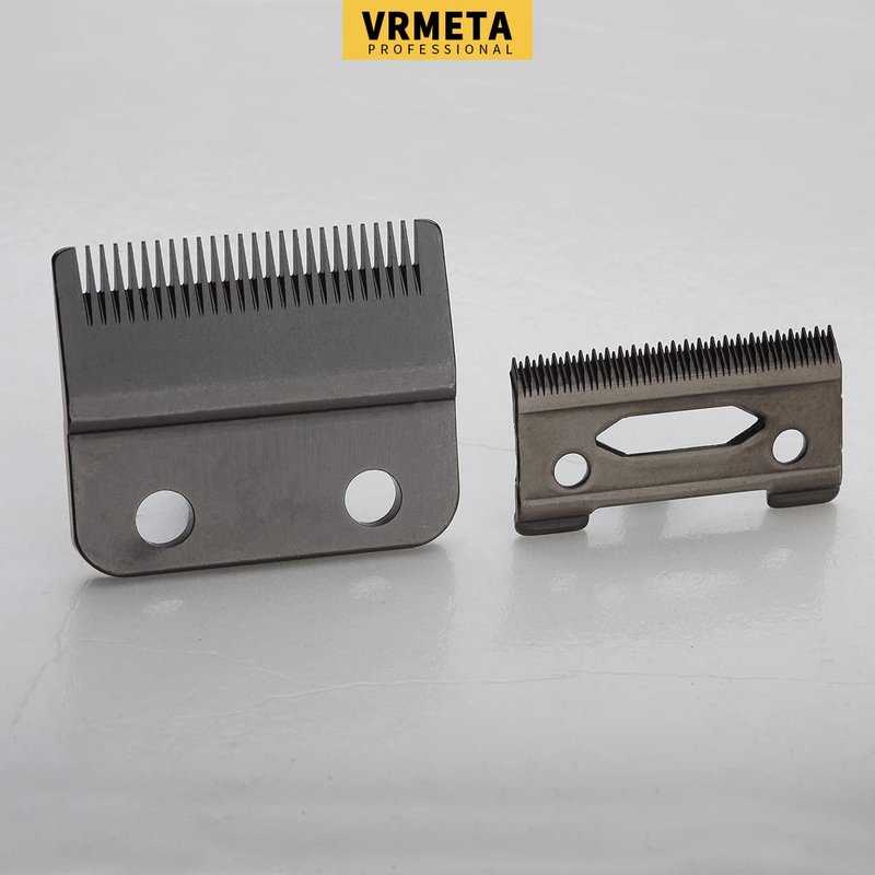 VRMETA New Upgrade Professional Hair Clippers Replacement Blades for Wahl Clippers Wahl 5-Star Senior Magic Clip Compatible with 8148, 8504, 1919, 2241, 2240, 8591 (Black)