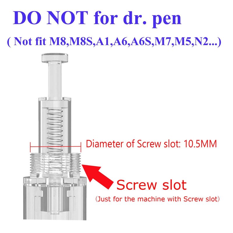 PIPM Microneedling Cartridges For Derma Pen(10 PCS 36pin*0.25mm) At Home Use US-36-J114