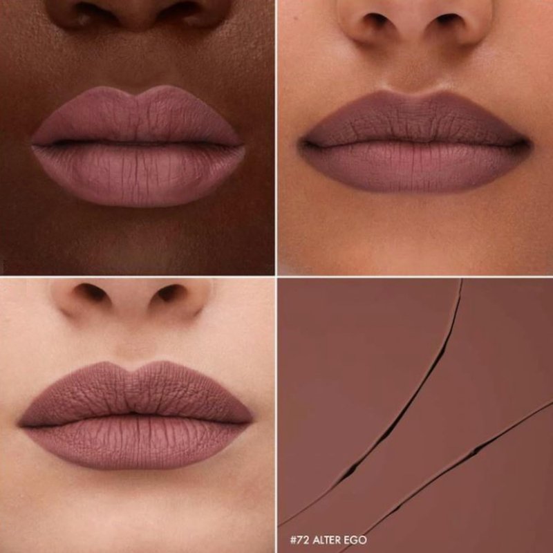 SEPHORA Cream Lip Stain Liquid Matte Lipstick - 72 Alter Ego (Matte Deep Mauve Nude) - 0.16 fl oz / 5 mL
