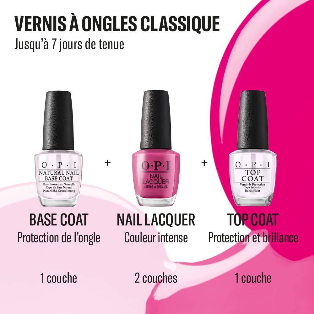 OPI Nail Lacquer Kyoto Pearl | Opaque Soft White Pearl Chip Resistant Nail Polish | Fast Drying, Streak Free