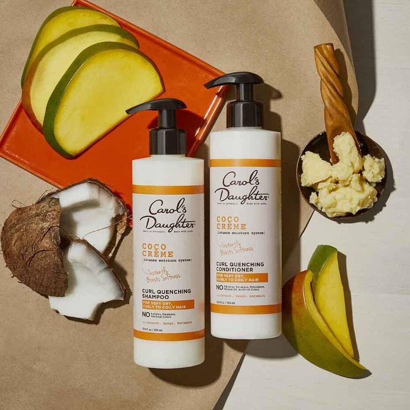 Coco Creme Curl Quenching Conditioner - Coconut Oil, Paraben-Free | 12 oz for Very Dry Curly Hair