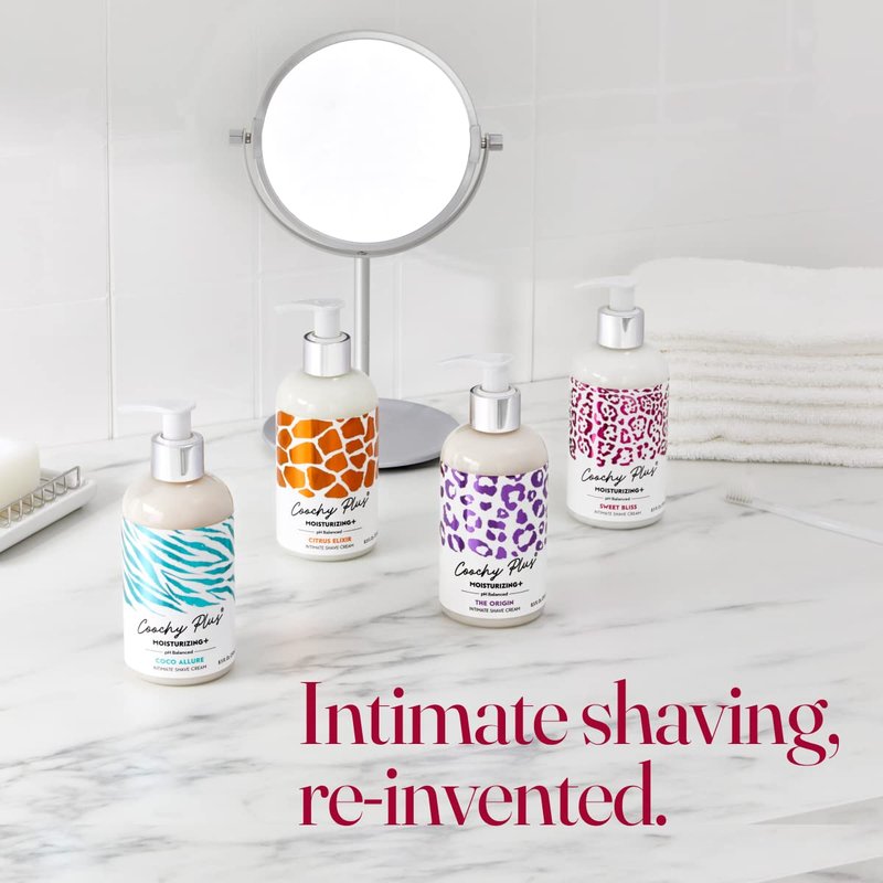 Coochy Plus Intimate Shaving Cream - Moisturizing Sweet Bliss for Rash-Free Shaving | 3-Pack