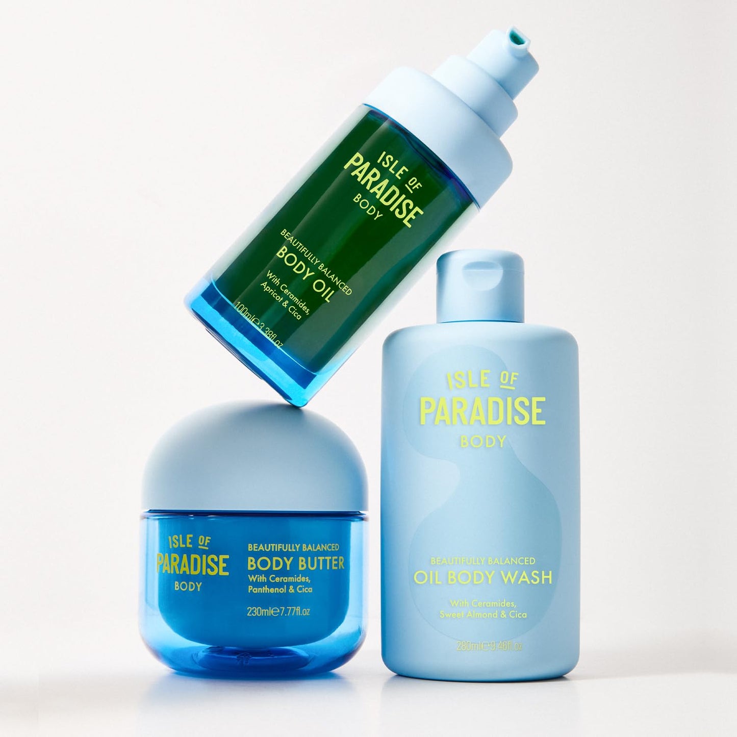 Balanced Oil Cleanser | Isle of Paradise for Soft, Smooth Skin - Ceramides, Panthenol & Cica - 11.15 fl. oz