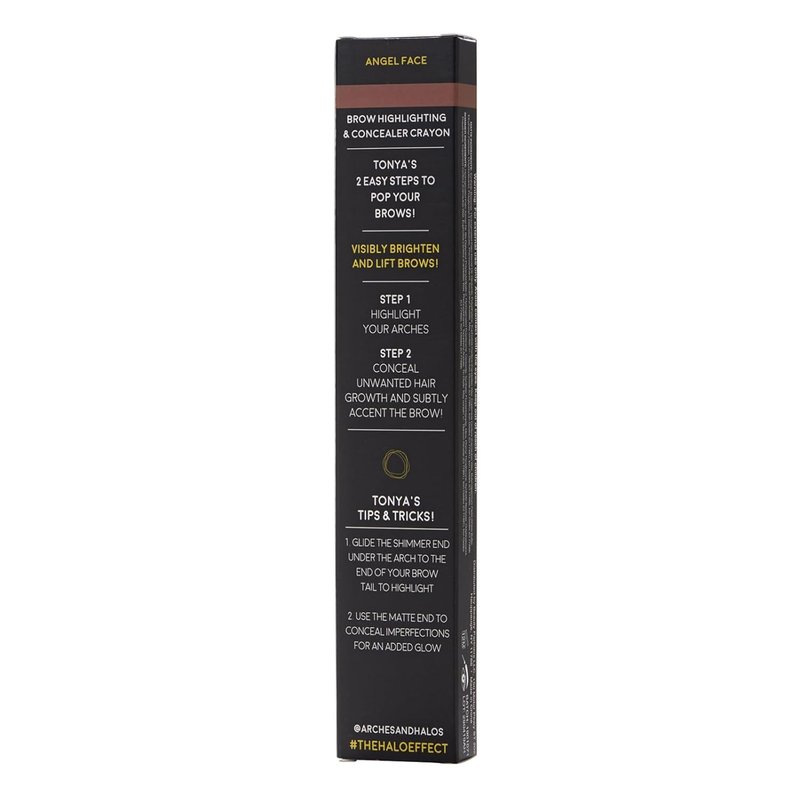 Brow Highlighting & Concealer Crayon - Coco | Shaping & Shimmer Duo - Ultra Creamy Formula - 0.176 oz