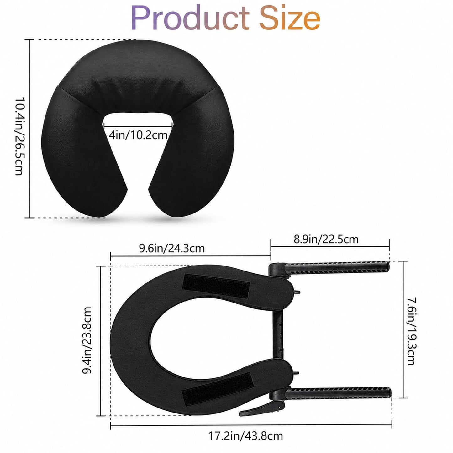 AYDZWJM Universal Massage Table Face Cradle & Cushion, Adjustable Massage Chair Spa Bed Headrest & Face Pillow Support, Elastic Memory Foam Face Pillow Set Massage Table Accessories Massage Equipment