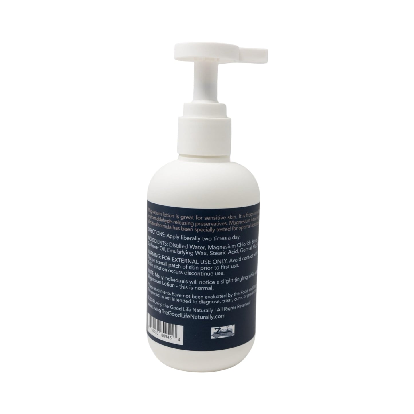 Magnesium Body Lotion - Transdermal Magnesium Lotion Handmade in the USA with Vitamin E, Jojoba Oil, Cocoa Butter, and Magnesium Chloride for Sensitive Skin (BOTTLE COLOR MAY VARY) - 6.76 oz