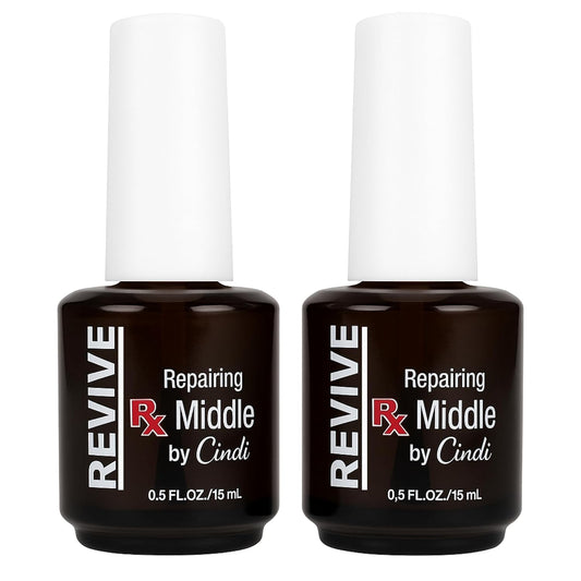 2-Pack Nail Strengthening Treatment – Repairing Middle Coat Duo for Damaged Nails – 7-Free & Non-Toxic, Safe for Kids