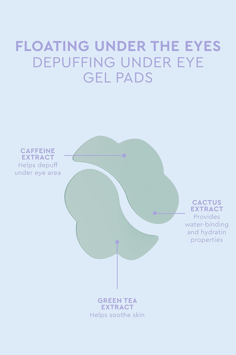 florence by mills Floating Under The Eyes Depuffing Eye Gel Pads, 30 Count/15 Pairs, 15 pairs